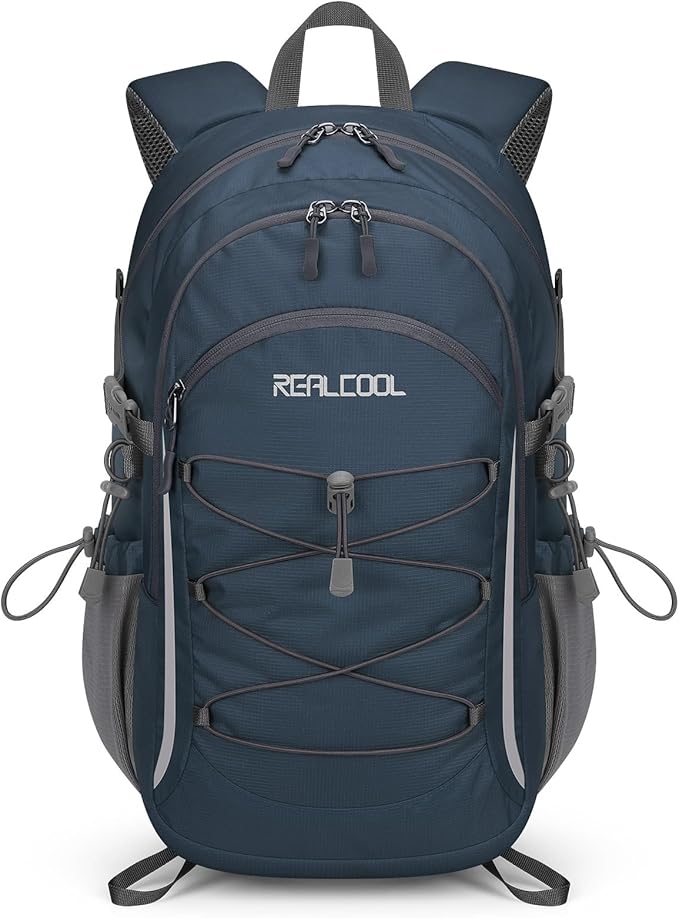 RealCool Hiking Backpack for Men Women,20L Lightweight Waterproof Travel Camping Backpack Hiking Daypack for Cycling Running,Blue